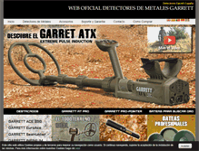 Tablet Screenshot of detectoresgarrett.com